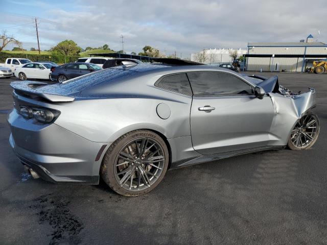 1G1FK1R62K0115941 - 2019 CHEVROLET CAMARO ZL1 GRAY photo 3