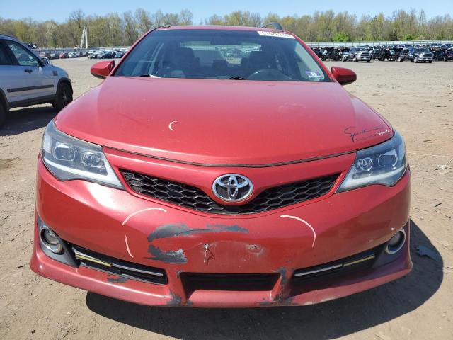 4T1BF1FK7CU563044 - 2012 TOYOTA CAMRY BASE RED photo 5