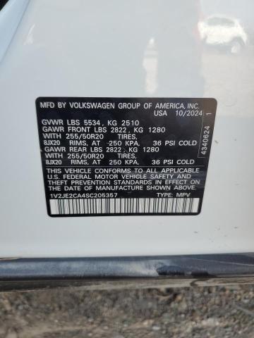 1V2JE2CA4SC205357 - 2025 VOLKSWAGEN ATLAS CROS SE Blanco foto 14