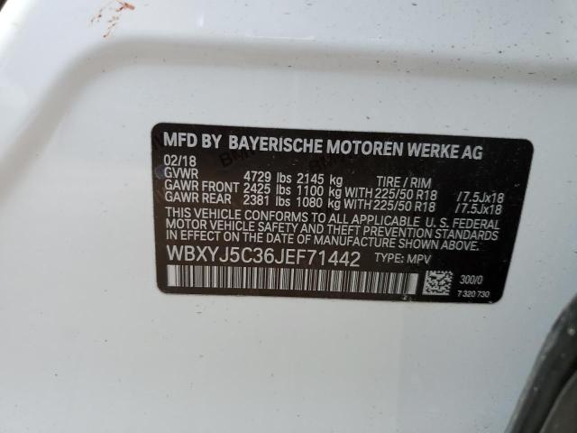 WBXYJ5C36JEF71442 - 2018 BMW X2 XDRIVE28I WHITE photo 13