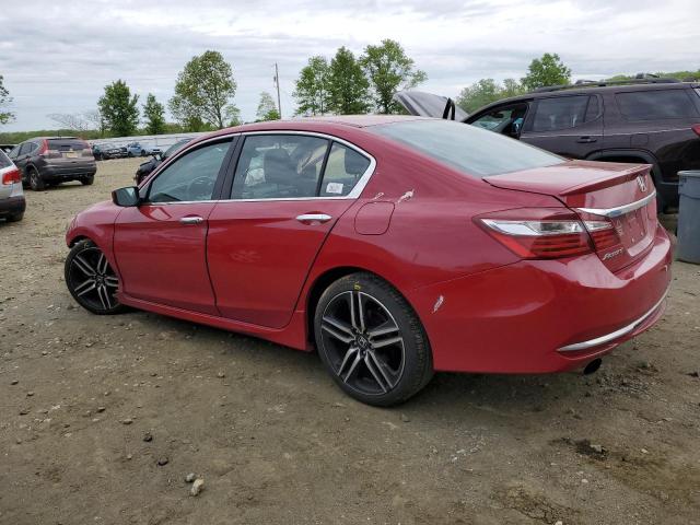 1HGCR2F19HA049042 - 2017 HONDA ACCORD SPORT SPECIAL EDITION RED photo 2