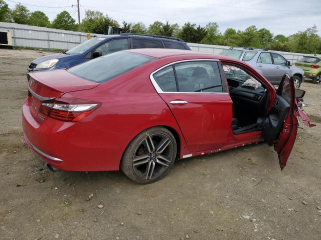 1HGCR2F19HA049042 - 2017 HONDA ACCORD SPORT SPECIAL EDITION RED photo 3