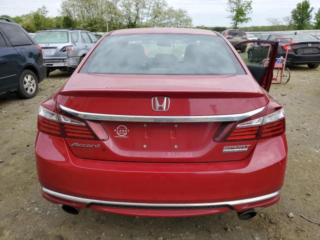 1HGCR2F19HA049042 - 2017 HONDA ACCORD SPORT SPECIAL EDITION RED photo 6