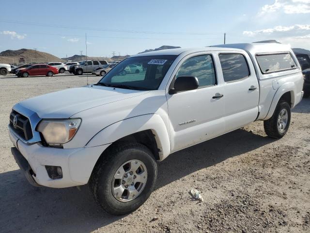 3TMMU4FN0EM072403 - 2014 TOYOTA TACOMA DOUBLE CAB LONG BED WHITE photo 1