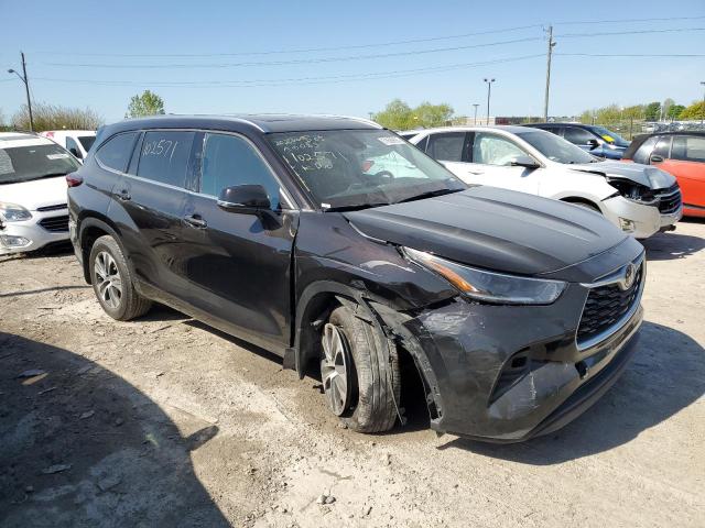 5TDHZRBHXMS102571 - 2021 TOYOTA HIGHLANDER XLE Negro foto 4