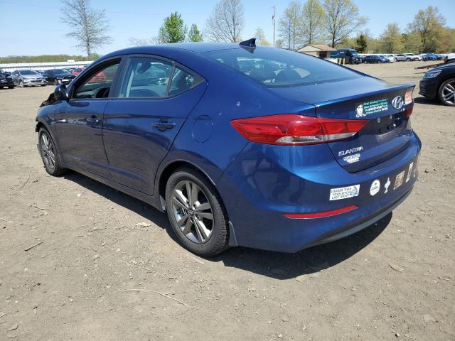 5NPD84LF8HH205940 - 2017 HYUNDAI ELANTRA SE BLUE photo 2