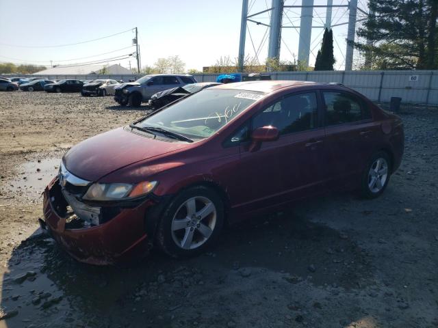 2HGFA1F68AH503086 - 2010 HONDA CIVIC LX-S BURGUNDY photo 1