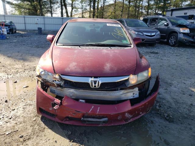 2HGFA1F68AH503086 - 2010 HONDA CIVIC LX-S 勃艮第红 照片 5