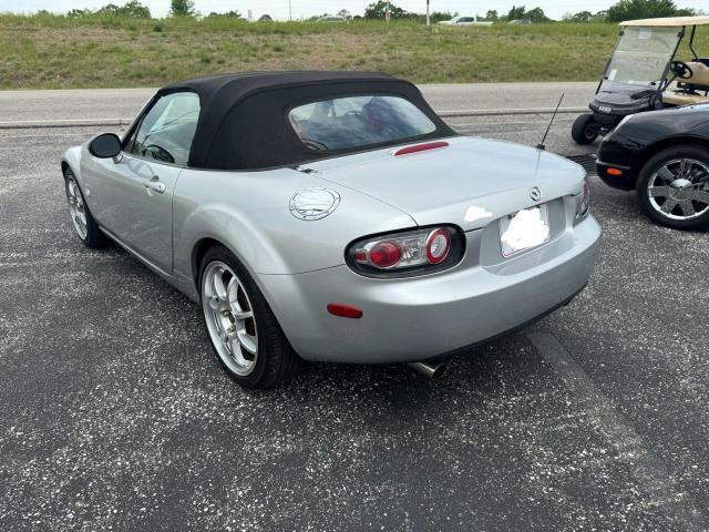 JM1NC25F270128983 - 2007 MAZDA MX-5 MIATA SILVER photo 3