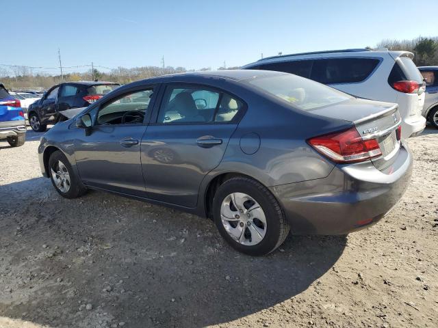 19XFB2F58DE203864 - 2013 HONDA CIVIC LX GRAY photo 2