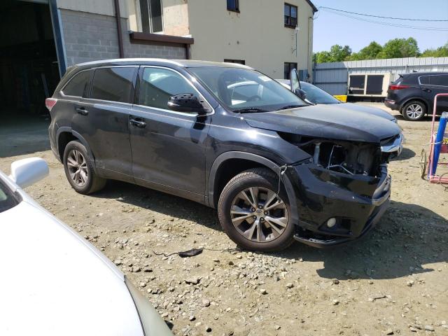 5TDKKRFHXES007840 - 2014 TOYOTA HIGHLANDER XLE Սև լուսանկար 4