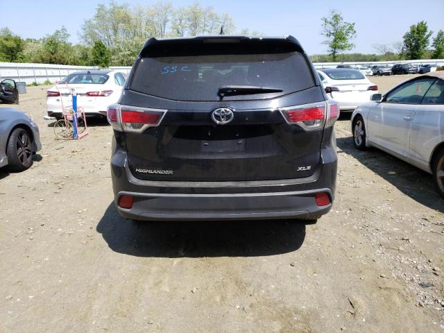 5TDKKRFHXES007840 - 2014 TOYOTA HIGHLANDER XLE Սև լուսանկար 6