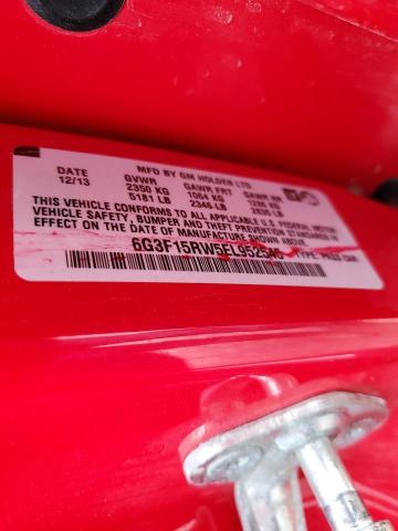 6G3F15RW5EL952545 - 2014 CHEVROLET SS RED photo 13