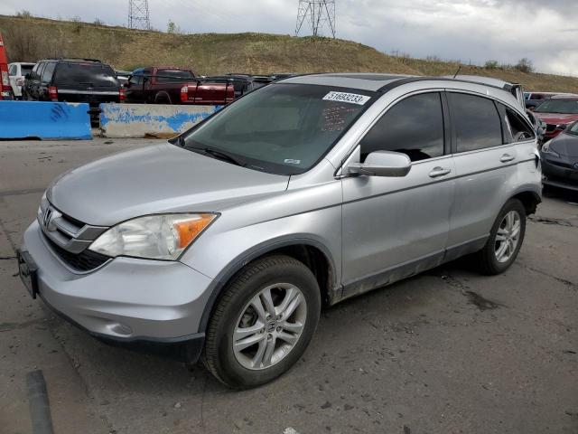 JHLRE4H77BC032272 - 2011 HONDA CR-V EXL SILVER photo 1