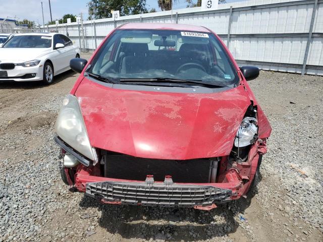 JHMGE88209S053382 - 2009 HONDA FIT RED photo 5