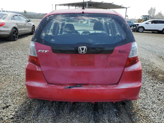 JHMGE88209S053382 - 2009 HONDA FIT RED photo 6