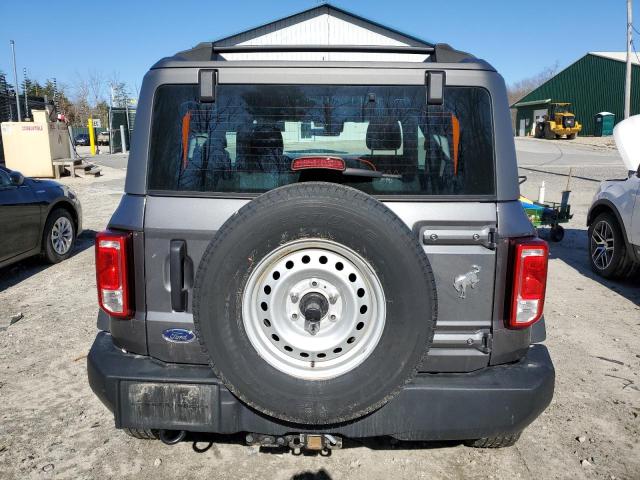 1FMDE5AH2NLB02163 - 2022 FORD BRONCO BASE GRAY photo 6