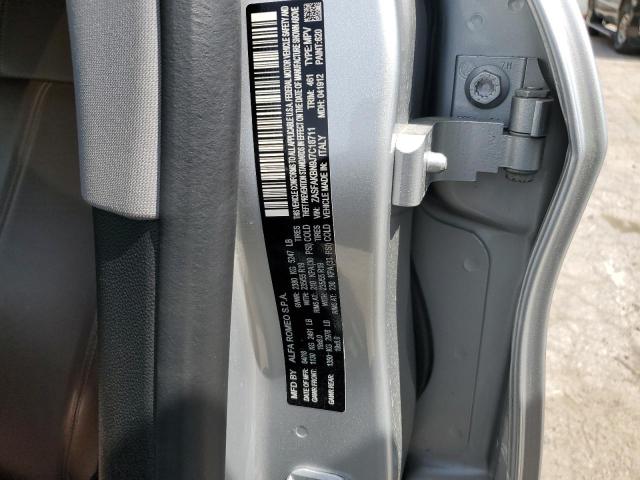 ZASFAKBN9J7C18711 - 2018 ALFA ROMEO STELVIO TI SILVER photo 12