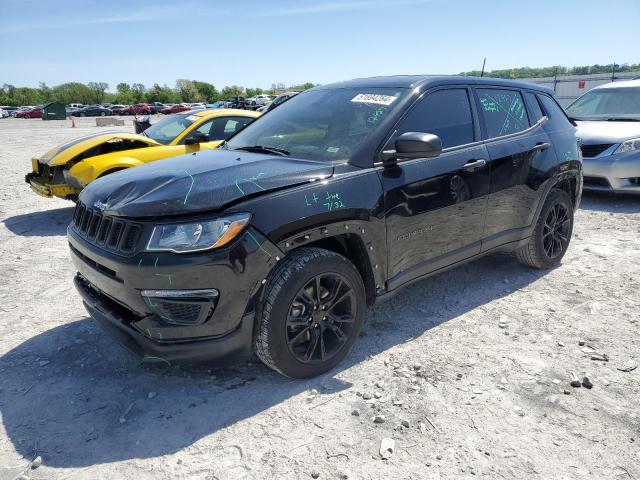 3C4NJCAB2MT553049 - 2021 JEEP COMPASS SPORT BLACK photo 1