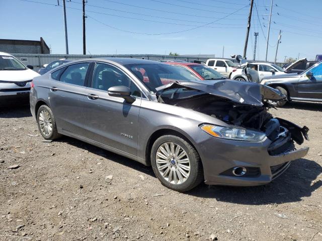 3FA6P0LU2ER102031 - 2014 FORD FUSION SE HYBRID GRAY photo 4