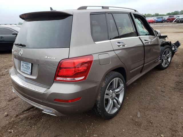 WDCGG8JB7DG035473 - 2013 MERCEDES-BENZ GLK 350 4MATIC TAN photo 4