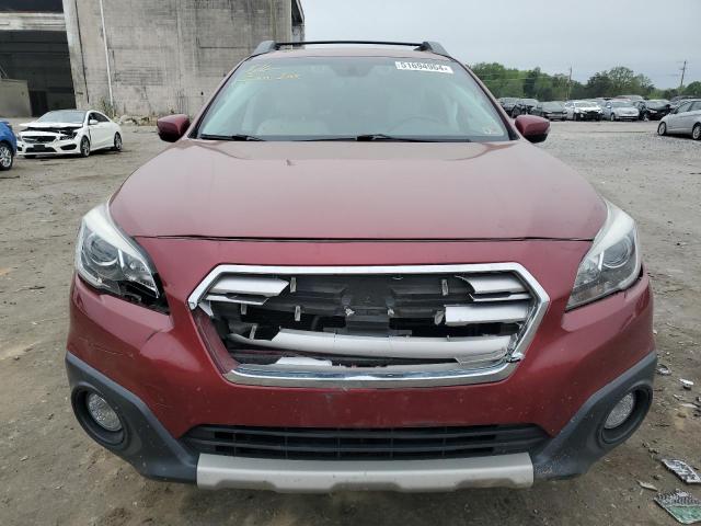 4S4BSANC4H3313442 - 2017 SUBARU OUTBACK 2.5I LIMITED RED photo 5