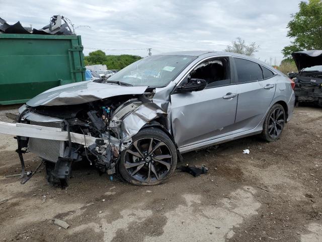 2HGFC2F89KH603328 - 2019 HONDA CIVIC SPORT 银色 照片 1