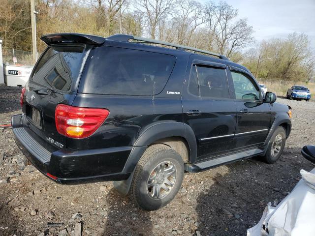 5TDBT48A73S186433 - 2003 TOYOTA SEQUOIA LIMITED BLACK photo 3