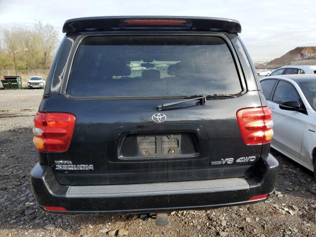 5TDBT48A73S186433 - 2003 TOYOTA SEQUOIA LIMITED BLACK photo 6