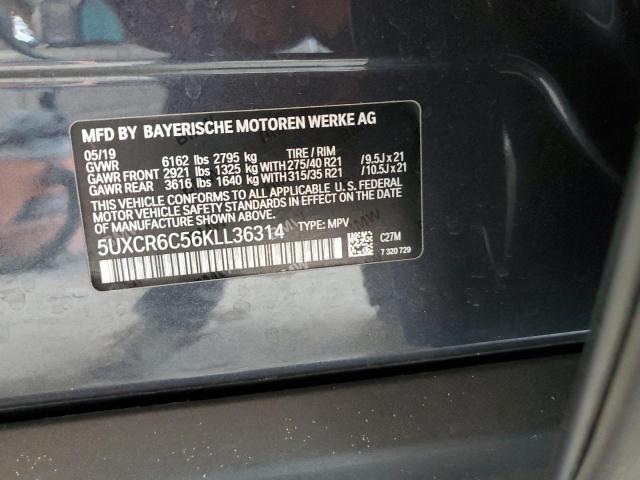 5UXCR6C56KLL36314 - 2019 BMW X5 XDRIVE40I 灰色 照片 13