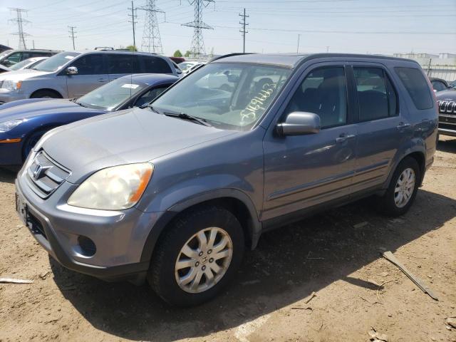 JHLRD78945C032370 - 2005 HONDA CR-V SE GRAY photo 1