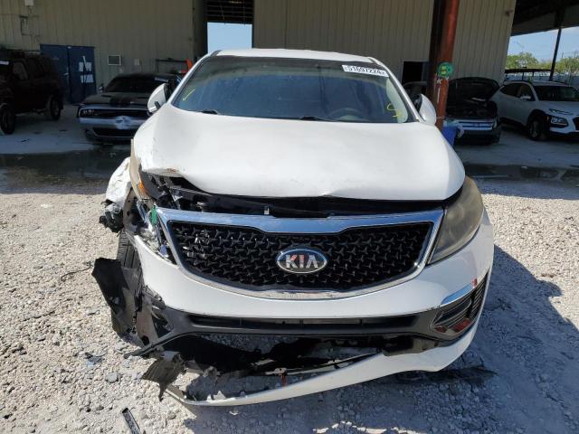 KNDPB3AC7F7691241 - 2015 KIA SPORTAGE LX WHITE photo 5