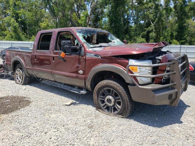 1FT7W2BT7FEC55305 - 2015 FORD F250 SUPER DUTY BURGUNDY photo 4