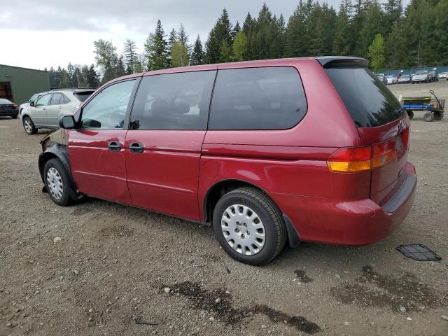 5FNRL18554B031627 - 2004 HONDA ODYSSEY LX BURGUNDY photo 2