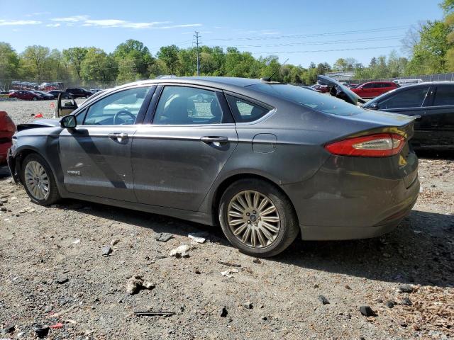 3FA6P0LU4FR275387 - 2015 FORD FUSION SE HYBRID CHARCOAL photo 2