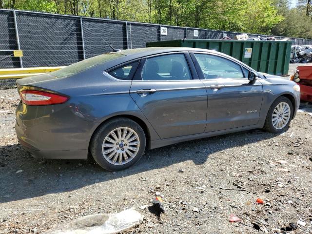 3FA6P0LU4FR275387 - 2015 FORD FUSION SE HYBRID CHARCOAL photo 3