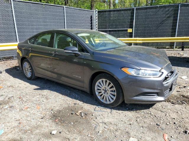 3FA6P0LU4FR275387 - 2015 FORD FUSION SE HYBRID CHARCOAL photo 4