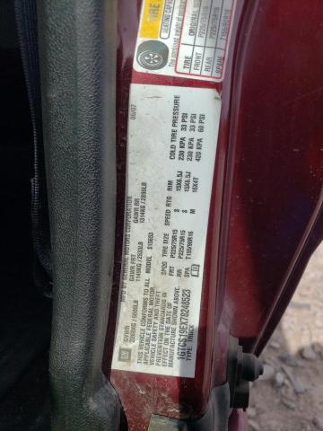 1GTCS19EX78248523 - 2007 GMC CANYON BURGUNDY photo 12