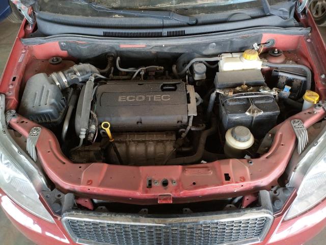 KL1TD66E69B388478 - 2009 CHEVROLET AVEO LS RED photo 11