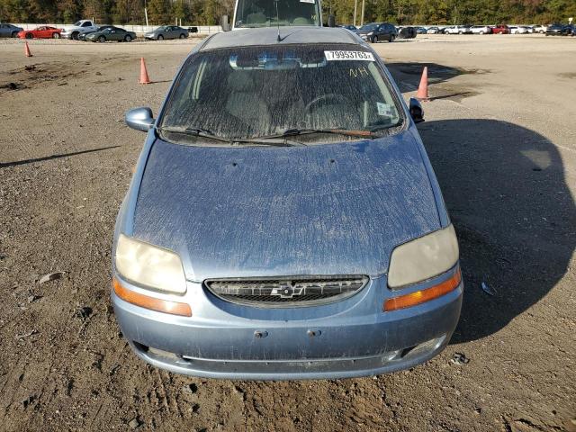 KL1TD66616B562753 - 2006 CHEVROLET AVEO BASE Mavi foto 5