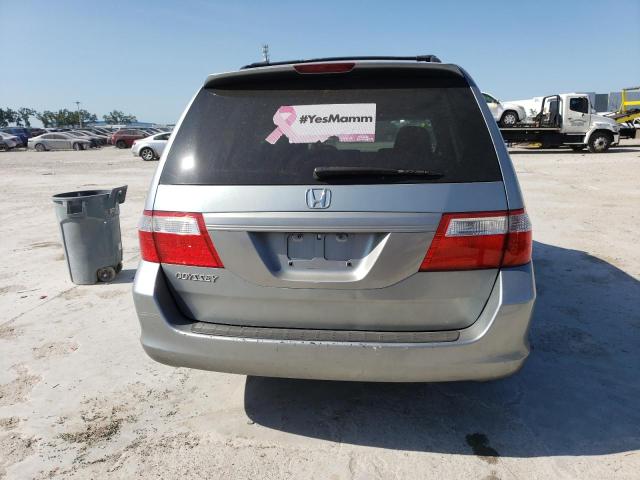 5FNRL38627B116997 - 2007 HONDA ODYSSEY EXL BLUE photo 6