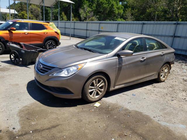 5NPEB4AC2EH932842 - 2014 HYUNDAI SONATA GLS TAN photo 1