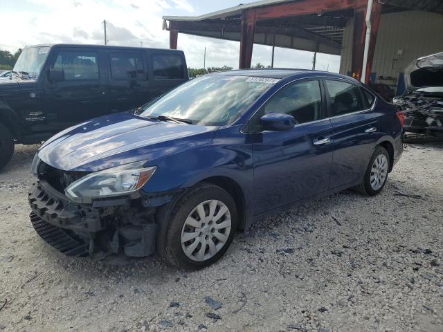 3N1AB7AP2HY332903 - 2017 NISSAN SENTRA S BLUE photo 1