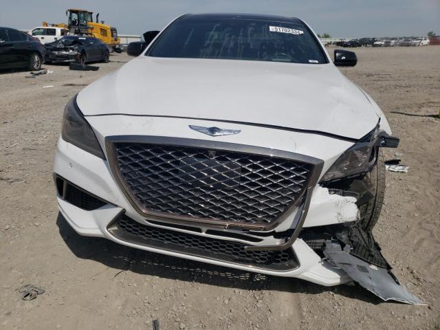 KMHGN4JB3JU229396 - 2018 GENESIS G80 SPORT WHITE photo 5