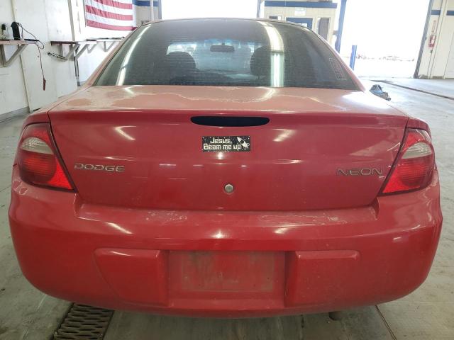 1B3ES26C04D525069 - 2004 DODGE NEON BASE RED photo 6