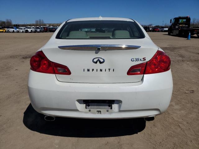 JNKBV61F98M270881 - 2008 INFINITI G35 WHITE photo 6