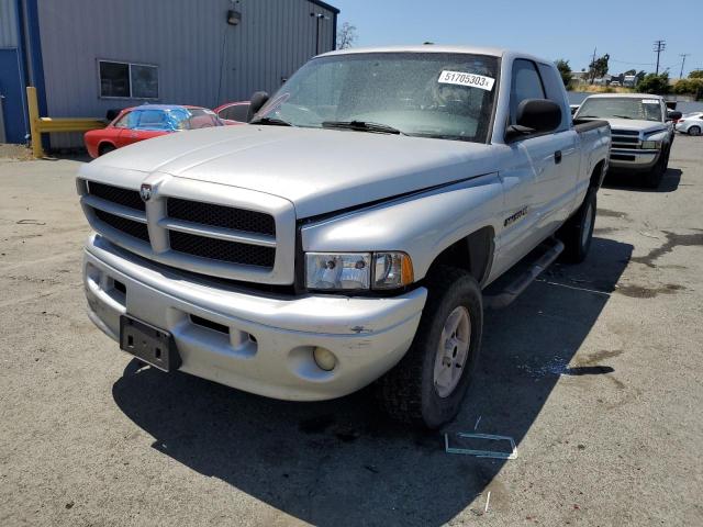 1B7HF13Z11J511486 - 2001 DODGE RAM 1500 SILVER photo 1