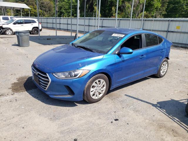 5NPD74LF5HH207910 - 2017 HYUNDAI ELANTRA SE BLUE photo 1