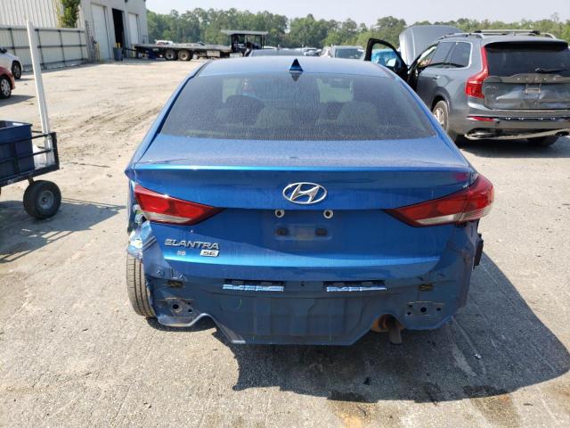 5NPD74LF5HH207910 - 2017 HYUNDAI ELANTRA SE BLUE photo 6