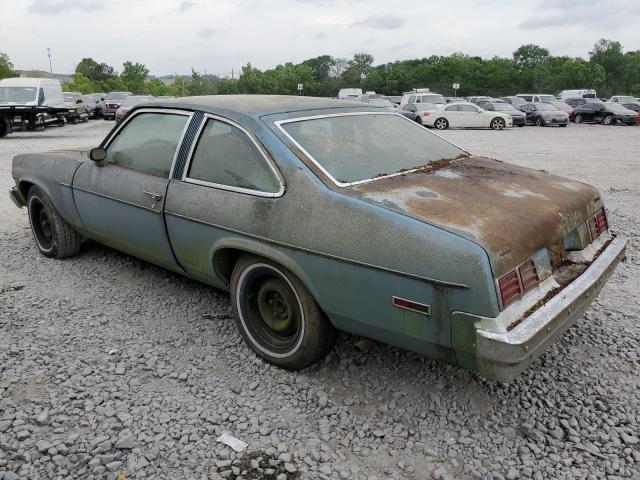 1X17U7T212498 - 1977 CHEVROLET NOVA BLUE photo 2